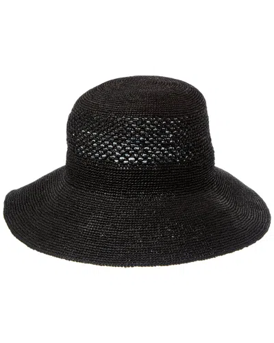 Bruno Magli Packable Floppy Crochet Hat In Gold