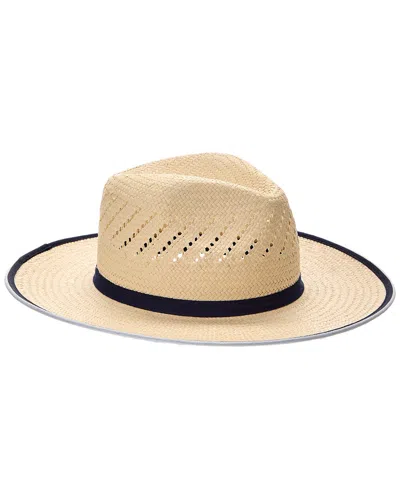 Bruno Magli Packable Straw Panama Hat In Brown