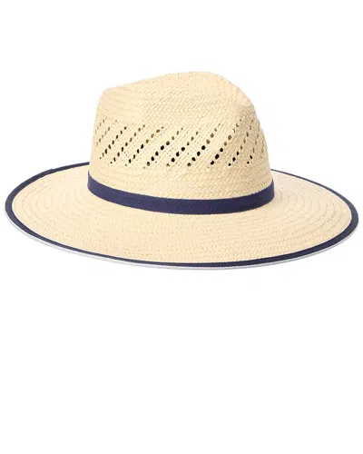 Bruno Magli Packable Straw Panama Hat In Brown