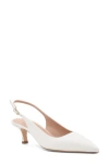 Bruno Magli Palerma Pointed Toe Slingback Pump In White