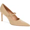 Bruno Magli Panna Pointed Toe Pump In Sand Patent