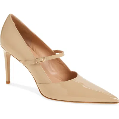 Bruno Magli Panna Pointed Toe Pump In Sand Patent