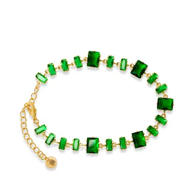 Bruno Magli Pasqualina Gold Bracelet, Smeraldo In Green
