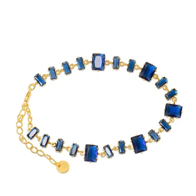 Bruno Magli Pasqualina Gold Bracelet, Zaffiro In Blue