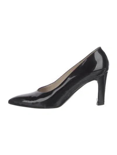 Pre-owned Bruno Magli Patent Leather Pumps In Black