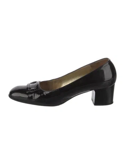 Pre-owned Bruno Magli Patent Leather Pumps In Black