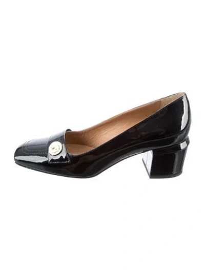 Pre-owned Bruno Magli Patent Leather Pumps In Black