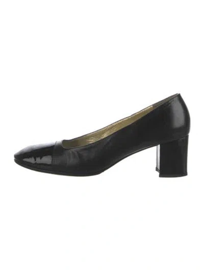 Pre-owned Bruno Magli Patent Leather Pumps In Black