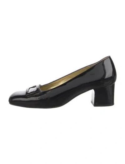 Pre-owned Bruno Magli Patent Leather Pumps In Black