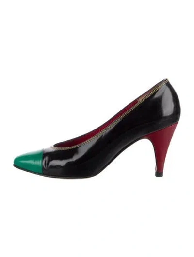 Pre-owned Bruno Magli Patent Leather Pumps In Multi