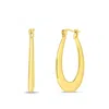 Bruno Magli Perla Gold Hoop Earrings In Brown
