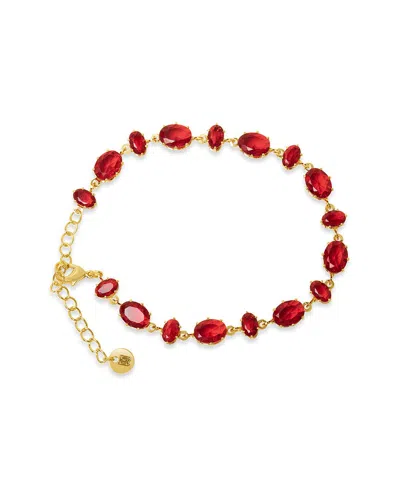 Bruno Magli Plated Bracelet In Red