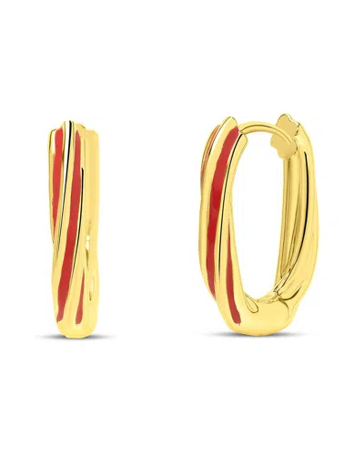Bruno Magli Plated Earrings In Transparent