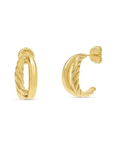Bruno Magli Plated Earrings In Gold