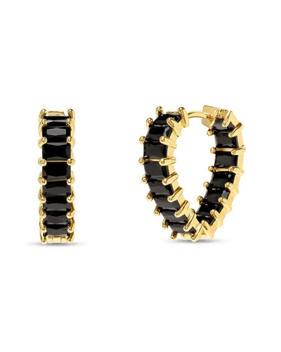 Bruno Magli Plated Earrings In Black
