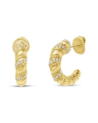 Bruno Magli Plated Earrings In Gold