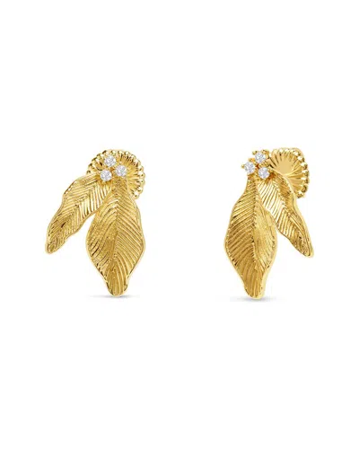 Bruno Magli Plated Earrings In Gold