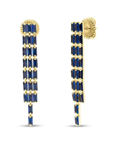 Bruno Magli Plated Earrings In Blue