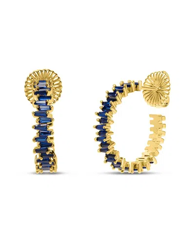 Bruno Magli Plated Earrings In Blue