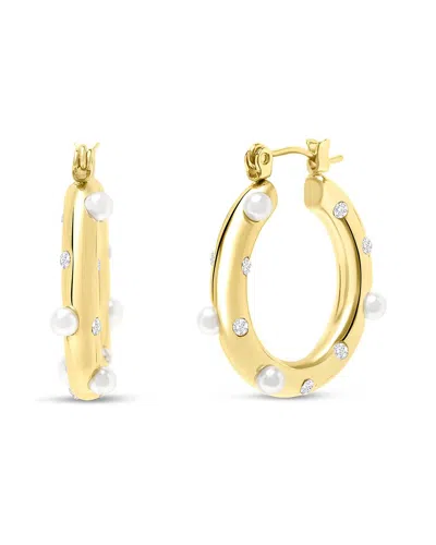 Bruno Magli Plated Earrings In Gold