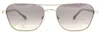 Bruno Magli Playa Sunglass In Silver In White