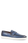 Bruno Magli Prato Penny Loafer In Navy