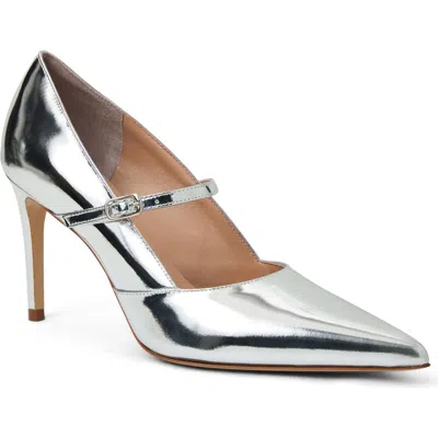 Bruno Magli Prima Pointed Toe Mary Jane Pump In Silver Metallic