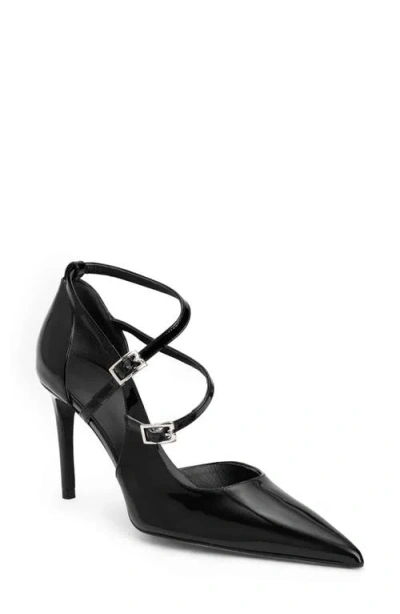 Bruno Magli Primavera Strappy Pointed Toe Pump In Black