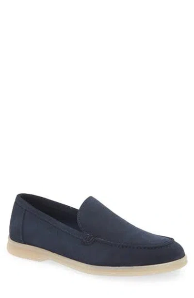 Bruno Magli Primo Leather Loafer In Navy Suede