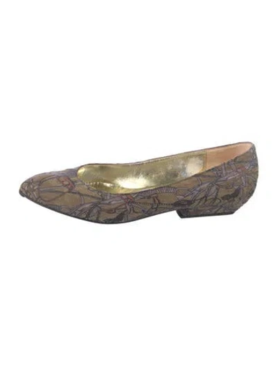 Pre-owned Bruno Magli Printed Ballet Flats In Multi