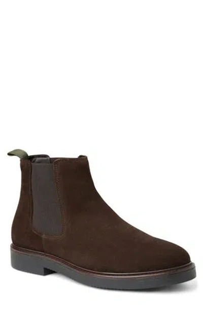 Bruno Magli Rafael Chelsea Boot In Brown Suede