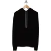 Bruno Magli Relaxed Cashmere Hoodie Pullover In Black