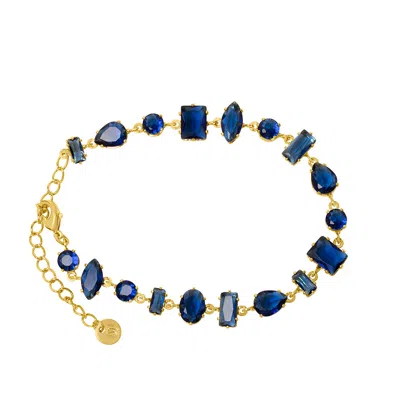 Bruno Magli Renata Gold Bracelet, Zaffiro In Blue