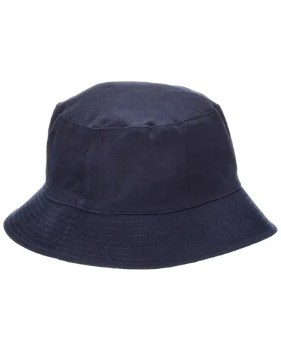 Bruno Magli Reversible Bucket Hat In Blue
