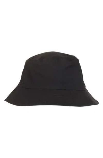 Bruno Magli Reversible Cotton Bucket Hat In Black