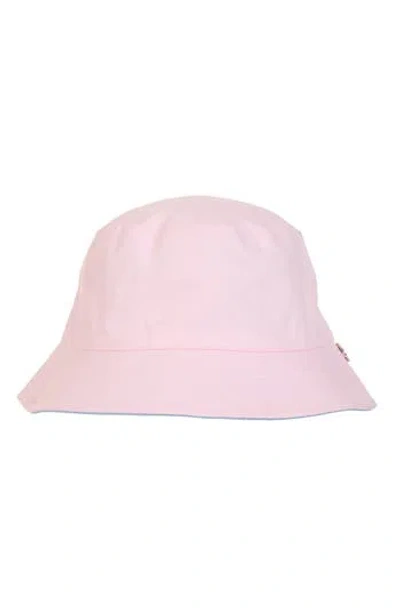 Bruno Magli Reversible Cotton Bucket Hat In Pink