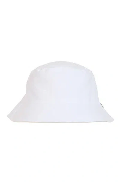 Bruno Magli Reversible Cotton Bucket Hat In White