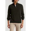 Bruno Magli Rib Cashmere Pullover In Dark Green