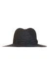 Bruno Magli Ribbon Trim Fedora In Orange