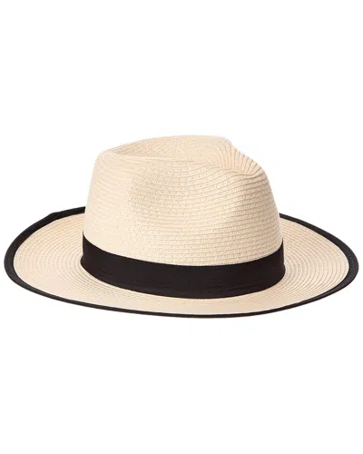 Bruno Magli Ribbon Trim Fedora In Metallic