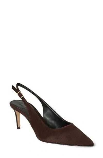 Bruno Magli Rima Leather Slingback Pump In Brown