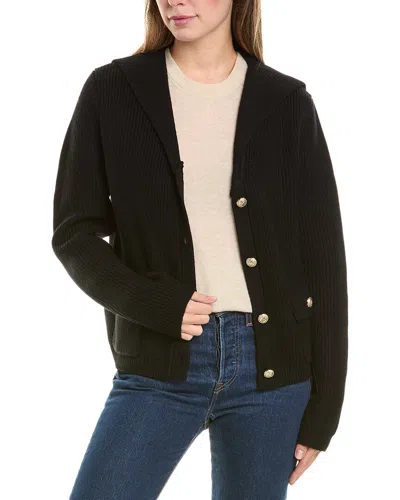 Bruno Magli Sailor Collar Wool Jacket In Black