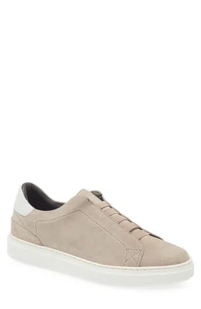 Bruno Magli Salvador Slip-on Sneaker In Taupe Suede