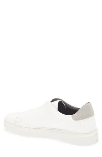 Bruno Magli Salvador Slip-on Sneaker In White Tumbled