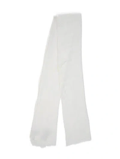 Pre-owned Bruno Magli Scarf In White