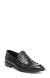 Bruno Magli Seth Embossed Horsebit Loafer In Black