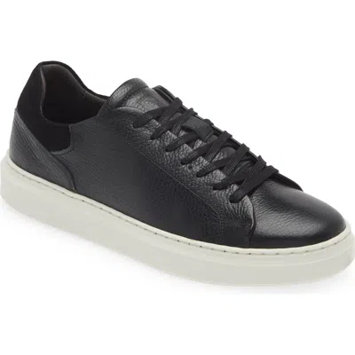Bruno Magli Sierra Low Top Sneaker In Black Tumbled