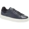 Bruno Magli Sierra Low Top Sneaker In Navy Tumbled
