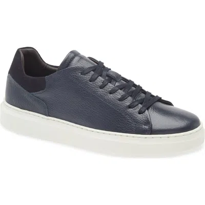 Bruno Magli Sierra Low Top Sneaker In Navy Tumbled