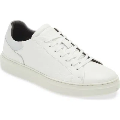 Bruno Magli Sierra Low Top Sneaker In White Tumbled